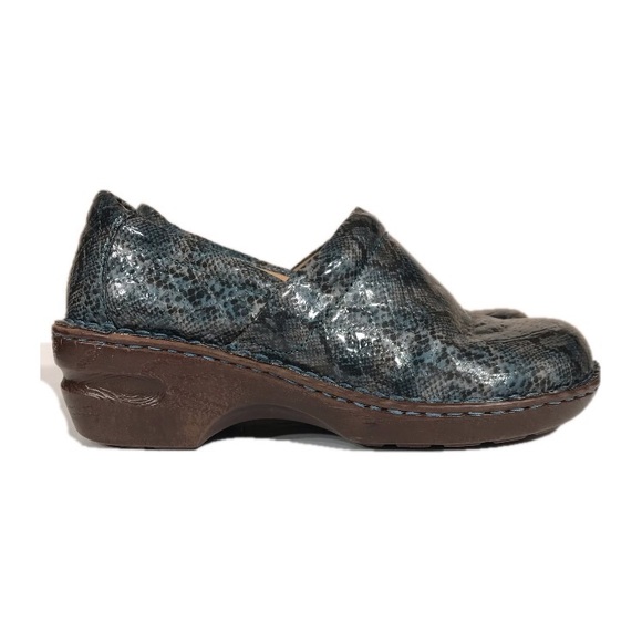 b.o.c. Born Concept Vegan Faux Snakeskin Clogs Size 9.5 - Picture 2 of 7